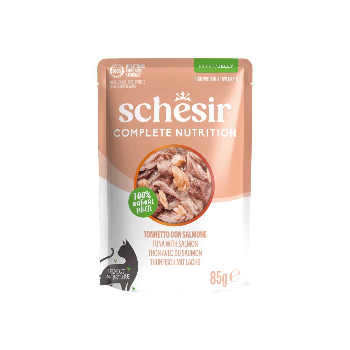 Schesir C&B Tuna salmon in Jelly Pouch 85 g
