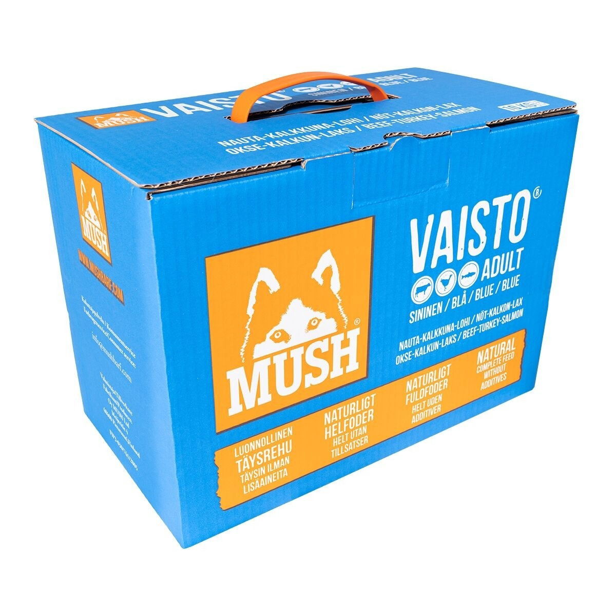 MUSH Vaisto® Sininen nauta-kalkkuna-lohi 10kg