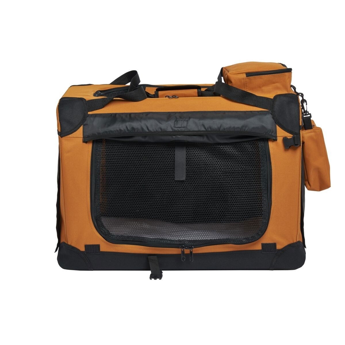 Little&Bigger SoftKennel nylonhäkki verhoilla mantelinruskea