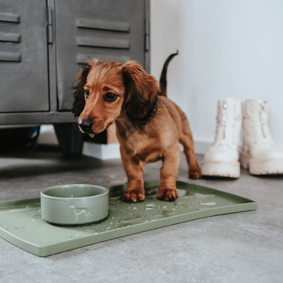 Hunter Ceramic Bowl Osby Green