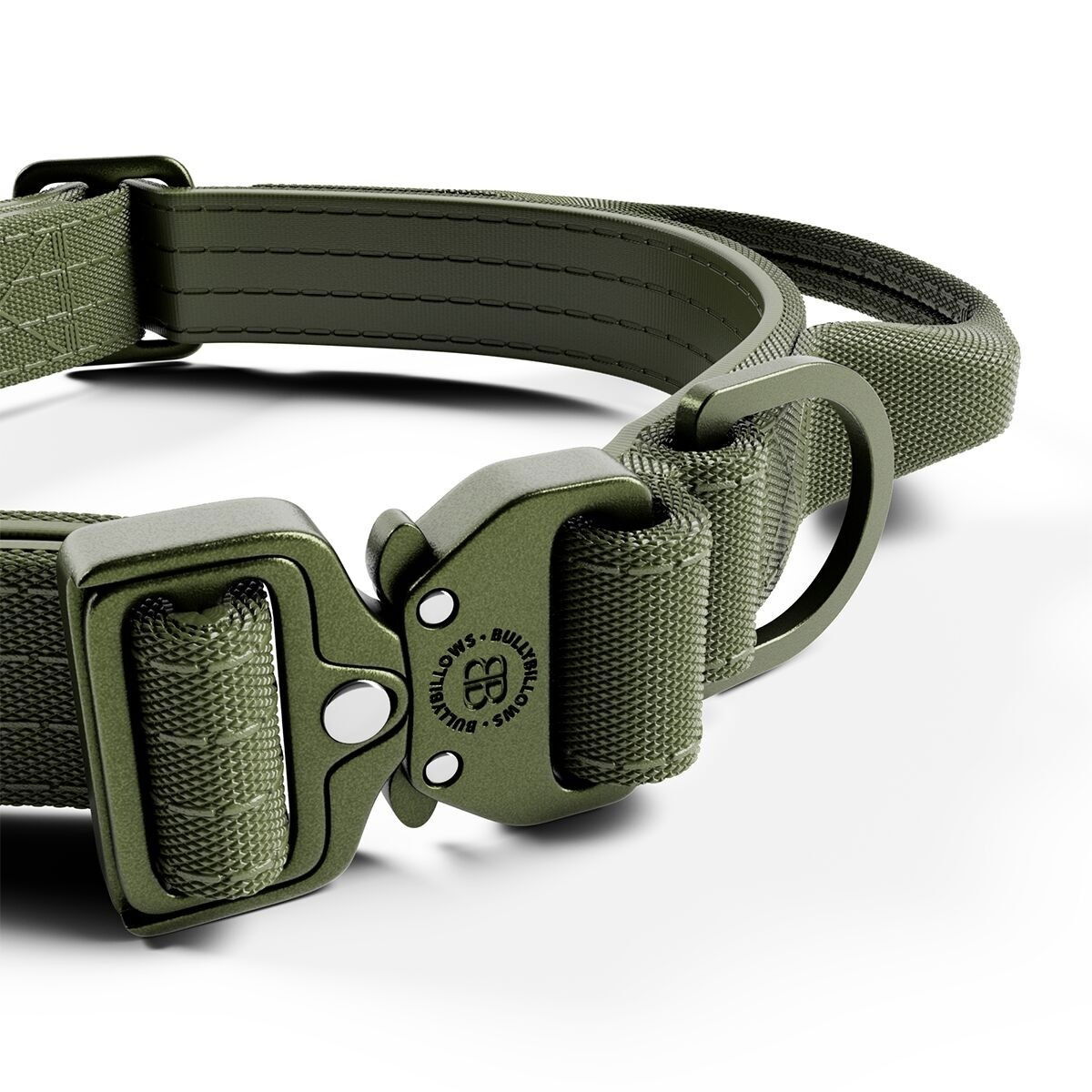BullyBillows Combat Collar With Handle Khaki x Khaki 2,5cm