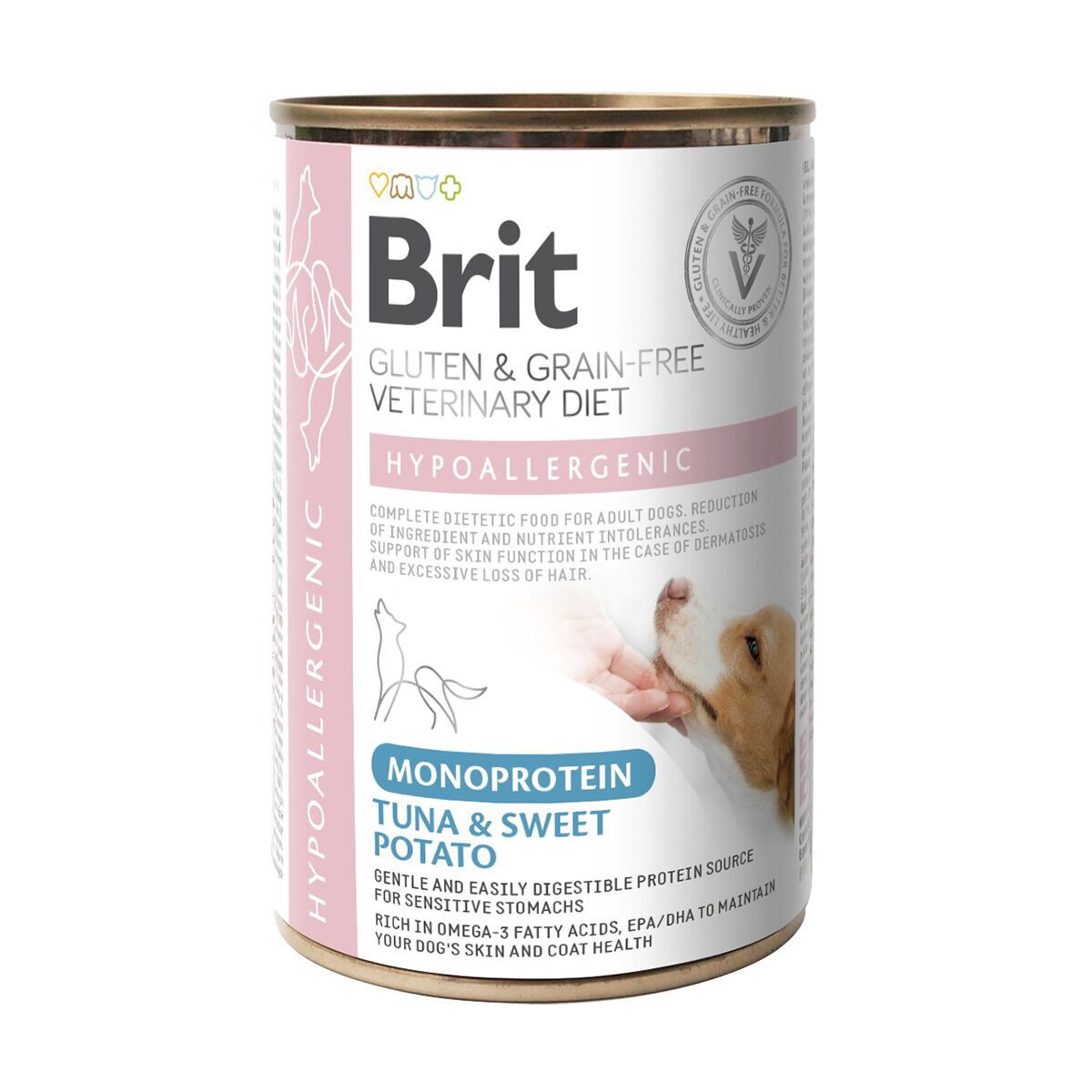 Brit Veterinary Diet for dogs Hypoallergenic Monoprotein Tuna&SweetPotato Can 400g