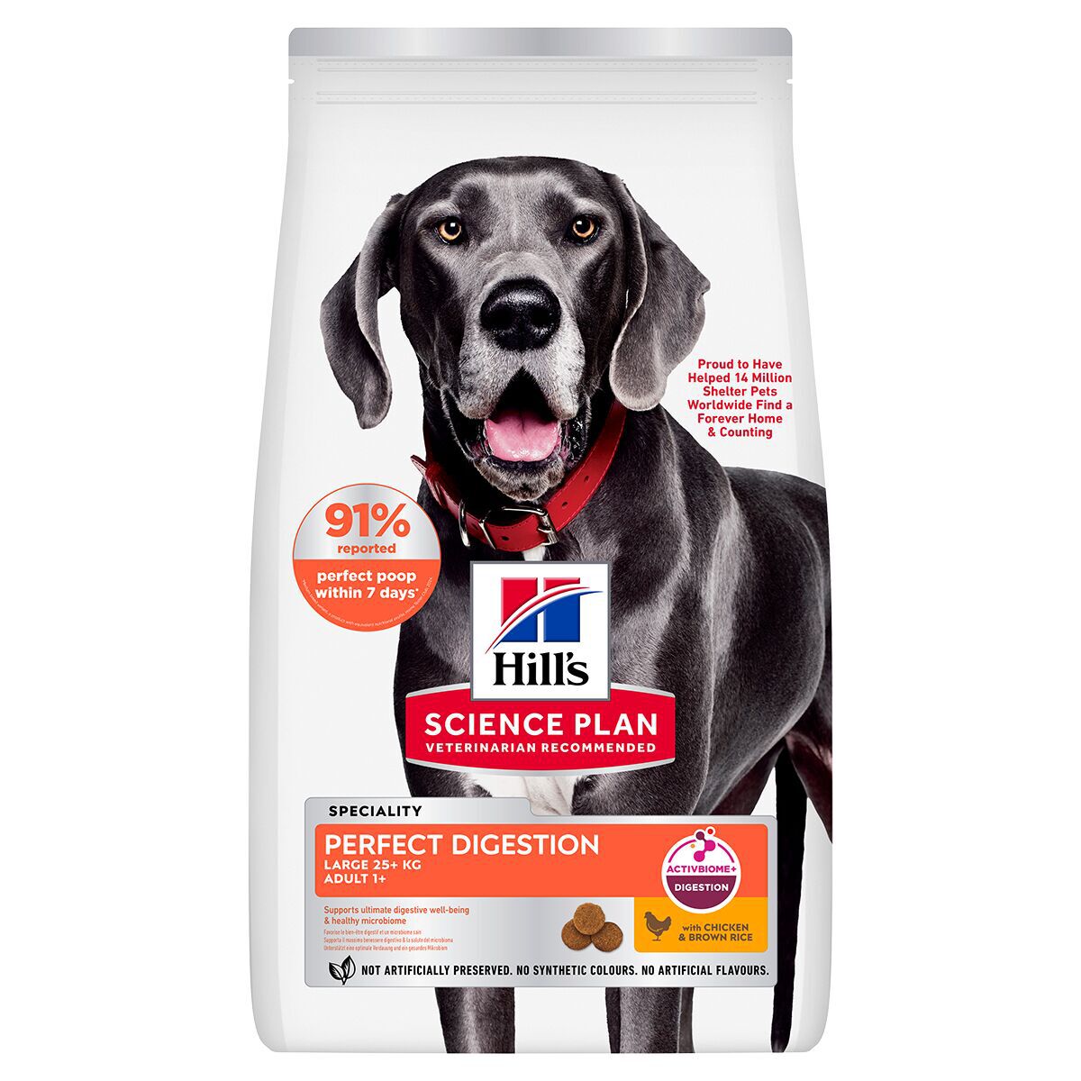 Hill's SP Perfect Digestion Adult Large Chicken 14kg Hill's SP Perfect Digestion Adult Large Chicken 14kg