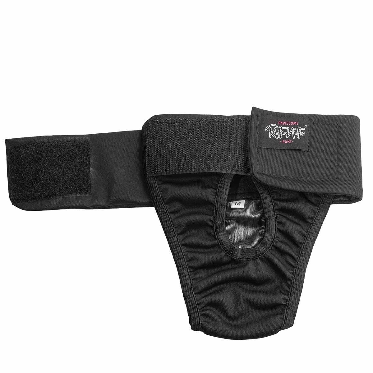 RuttuNuttu juoksupöksyt kietaisumalli musta