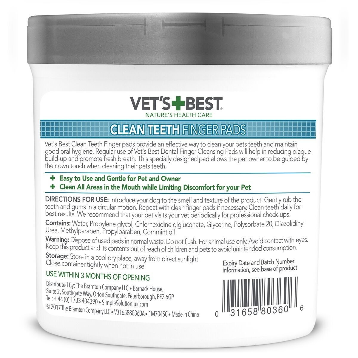 Vet's Best Clean hampaidenpuhdistuslaput 50 kpl