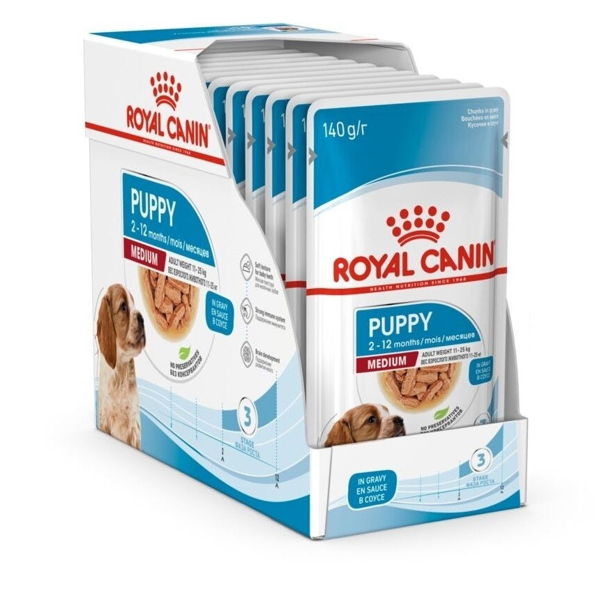 Royal Canin Medium Puppy Gravy koiranpennun märkäruoka