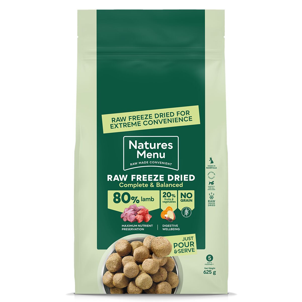 NaturesMenu Dog Freeze Dried Lammas NaturesMenu Dog Freeze Dried Lammas