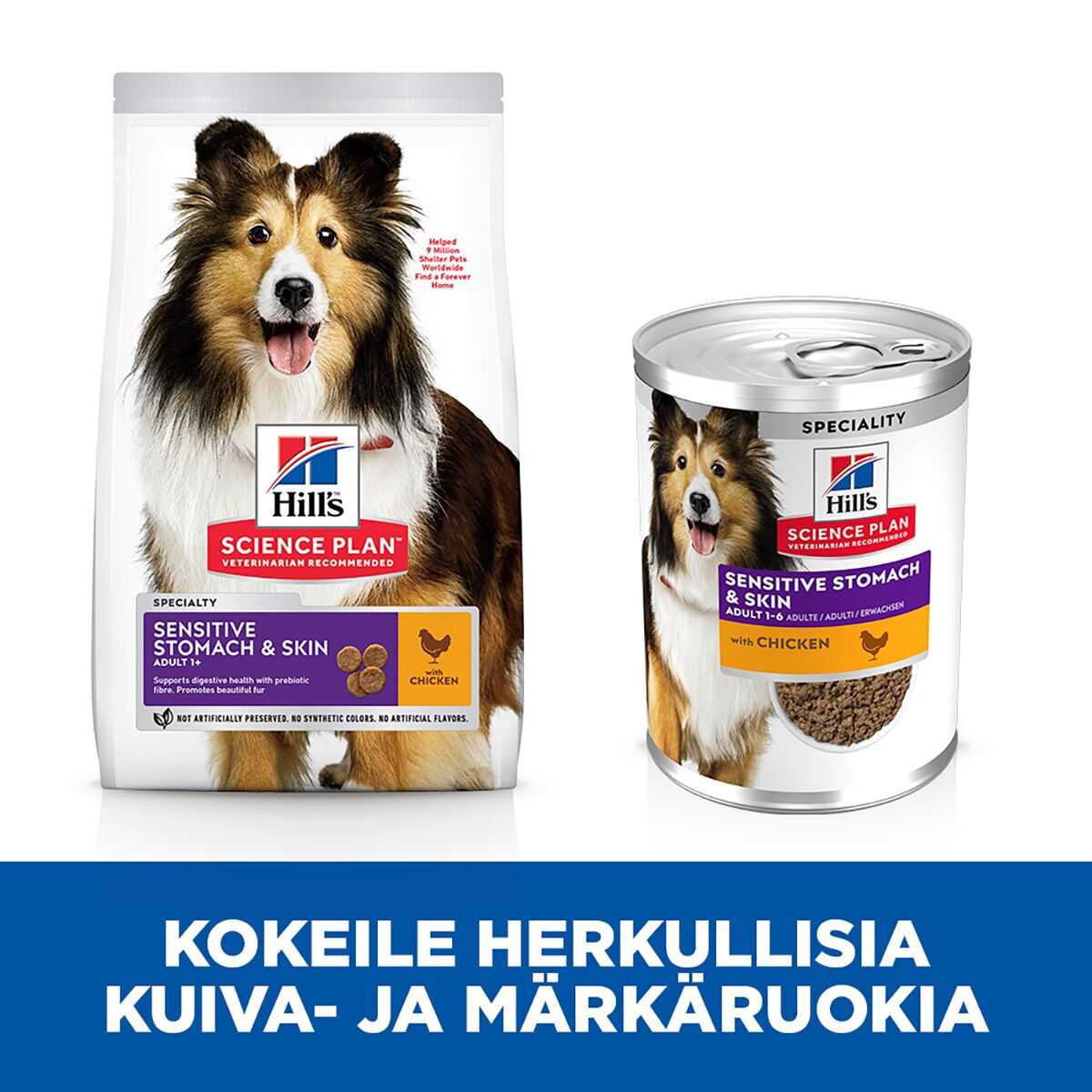 Hill's Science Plan Dog Sensitive Stomach & Skin Chicken & Vegetables 370g