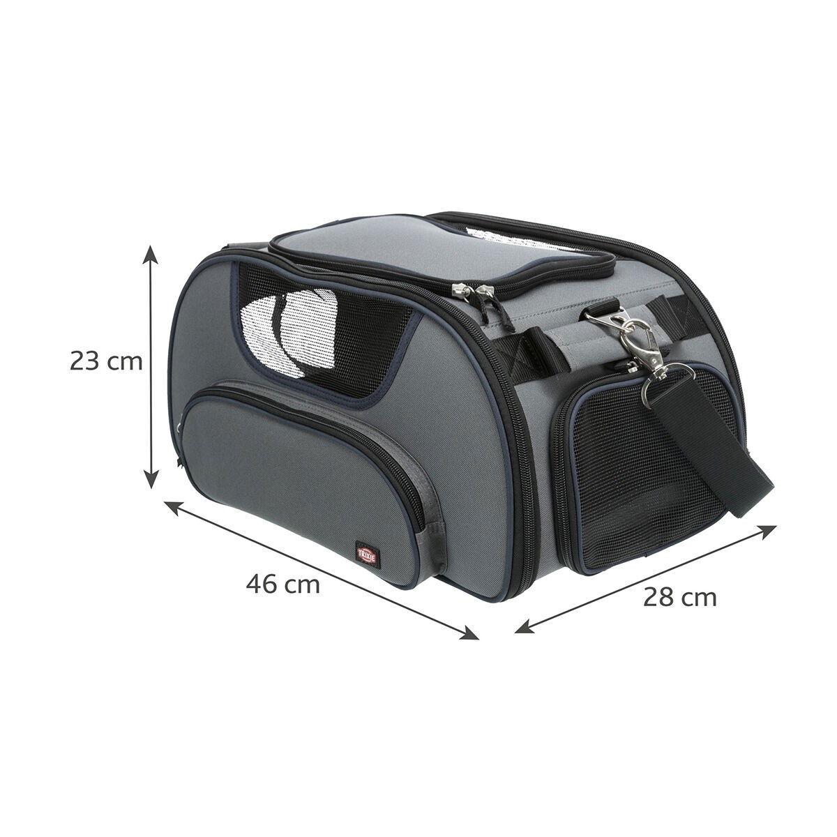 Trixie Wings lentolaukku harmaa