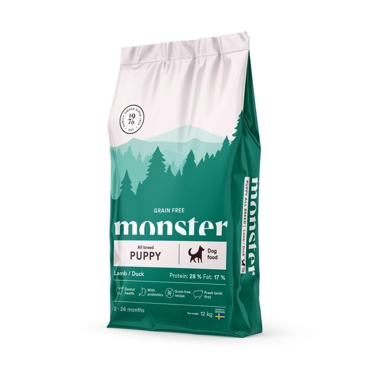 Monster Puppy S/M Grain Free Lammas & Ankka