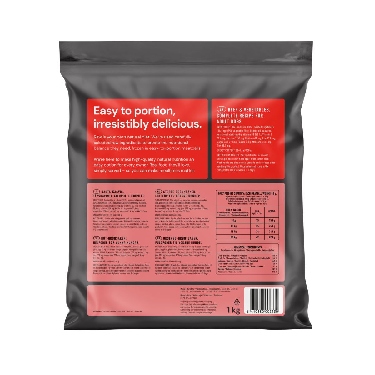 Nutriment by Rauh!  Nauta-kasivispulla  1kg