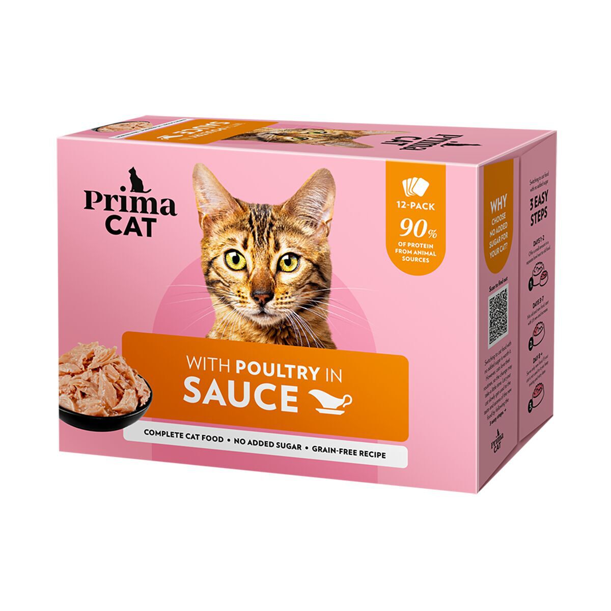 PrimaCat siipikarjaa kastikkeessa 12 x 85 g PrimaCat siipikarjaa kastikkeessa 12 x 85 g