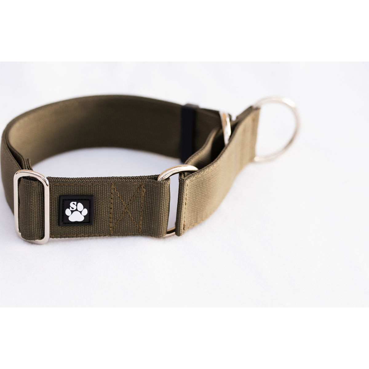 Salmiakkitassu Puolikuristava panta säädöllä 40 mm, oliivi 