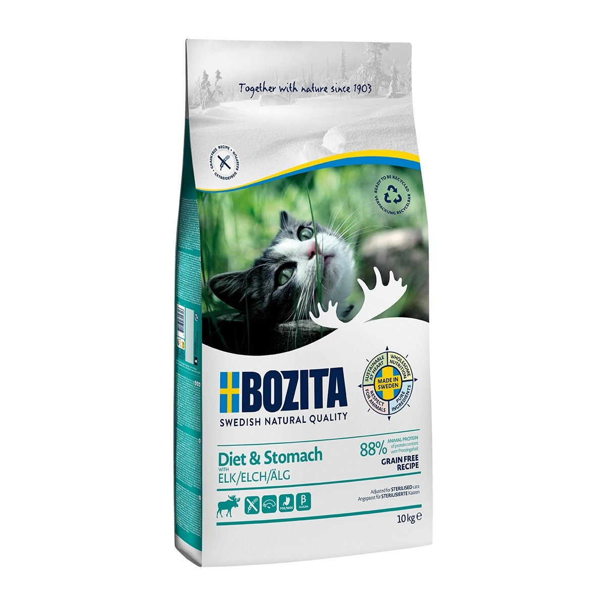 Bozita Cat Diet & Stomach Grain free Elk