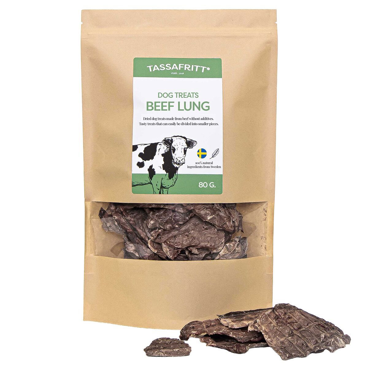 TassaFritt Beef Lung 80g