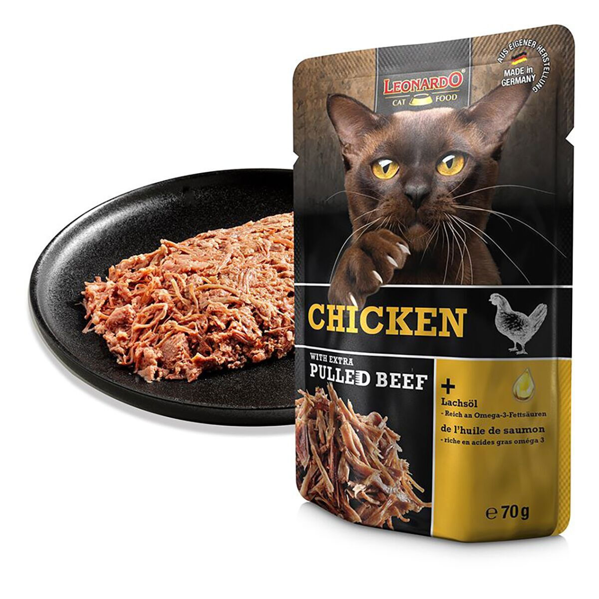 Leonardo Chicken + extra pulled Beef 