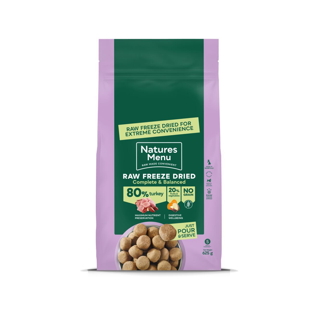 NaturesMenu Dog Freeze Dried Kalkkuna
