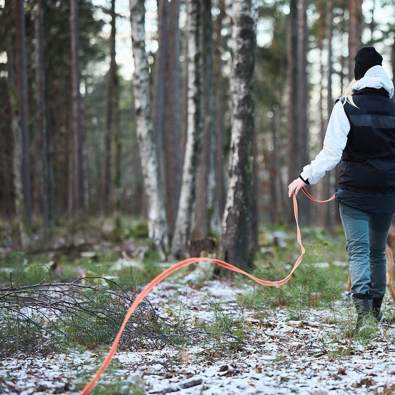 Non-Stop Friction long line, orange