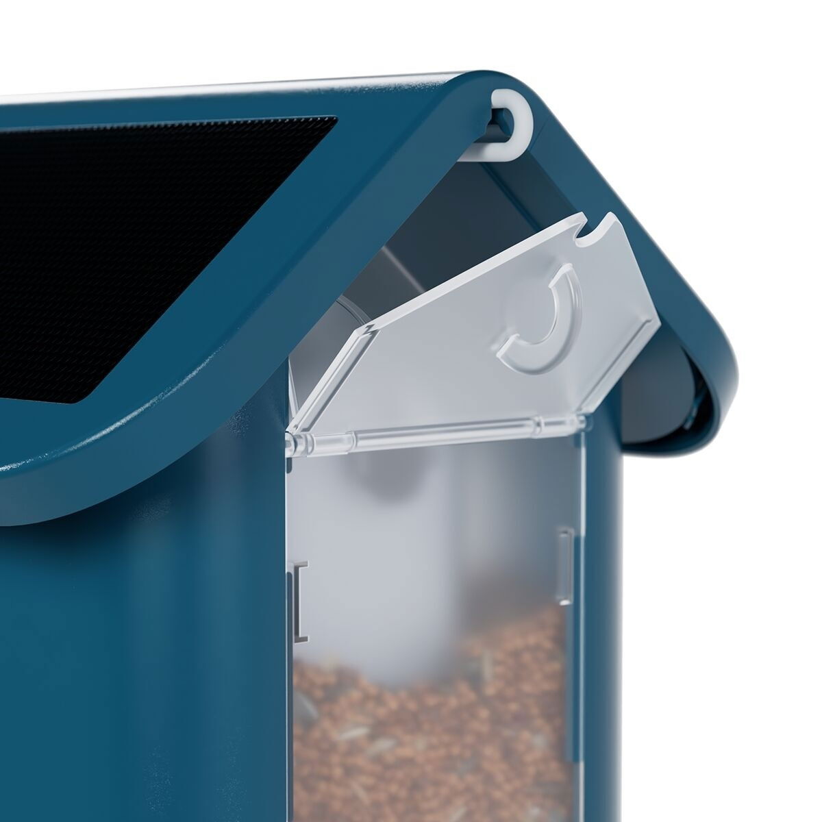Birdbuddy Smart Bird Feeder with Solar Roof, blue