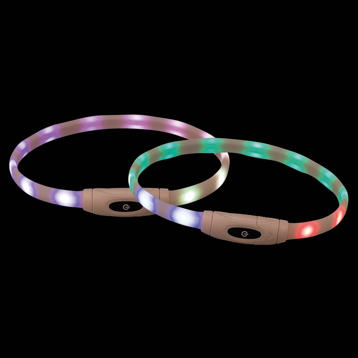 Trixie Flash light ring USB silicone 65cm, multi-colour