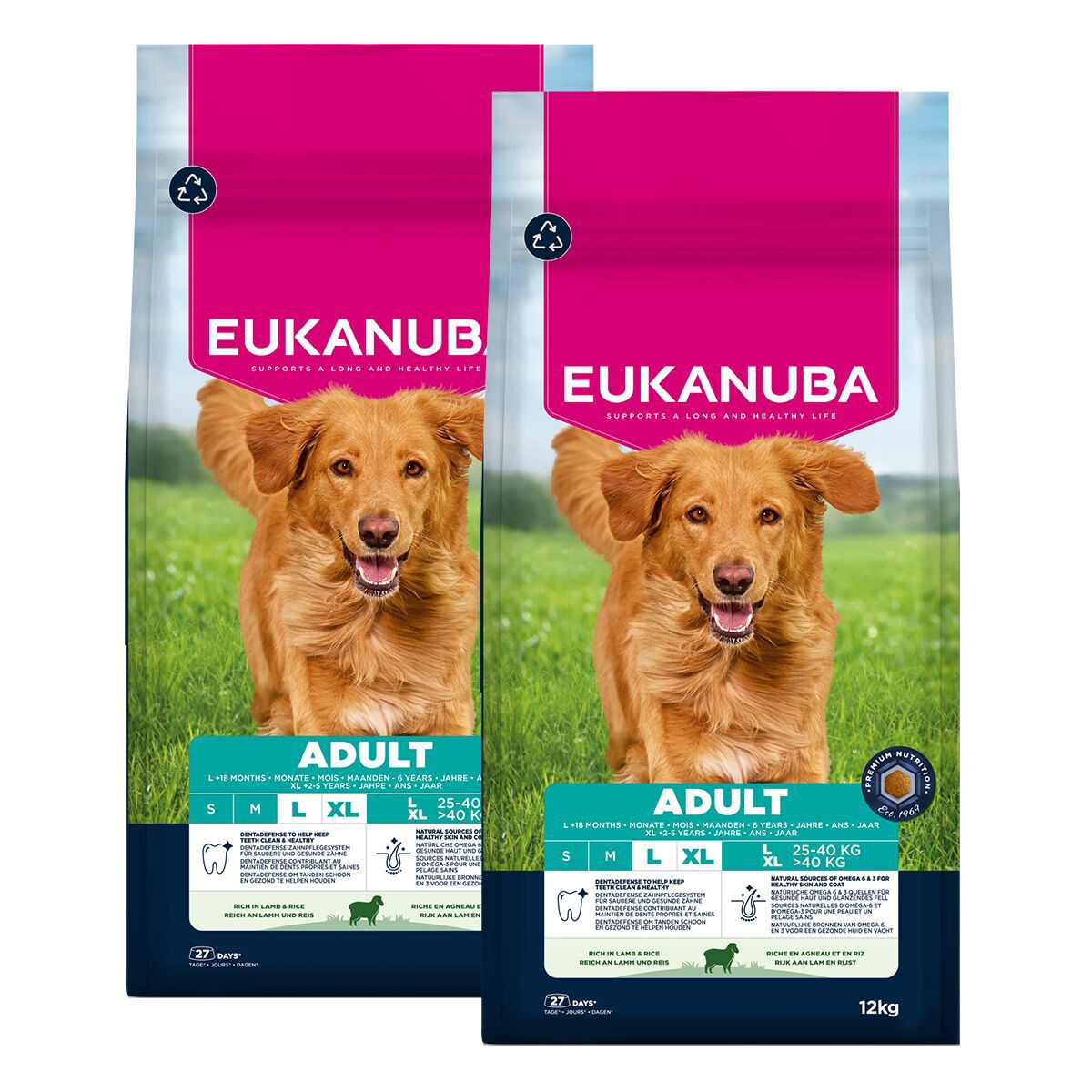 Eukanuba Adult LB Lamb&Rice 2 x 12kg