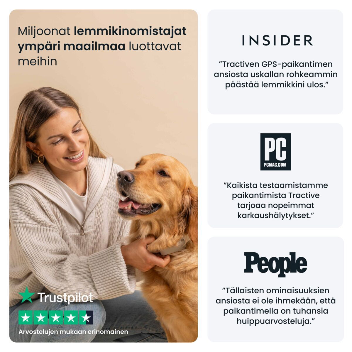 Tractive DOG 6 koiran paikannuslaite