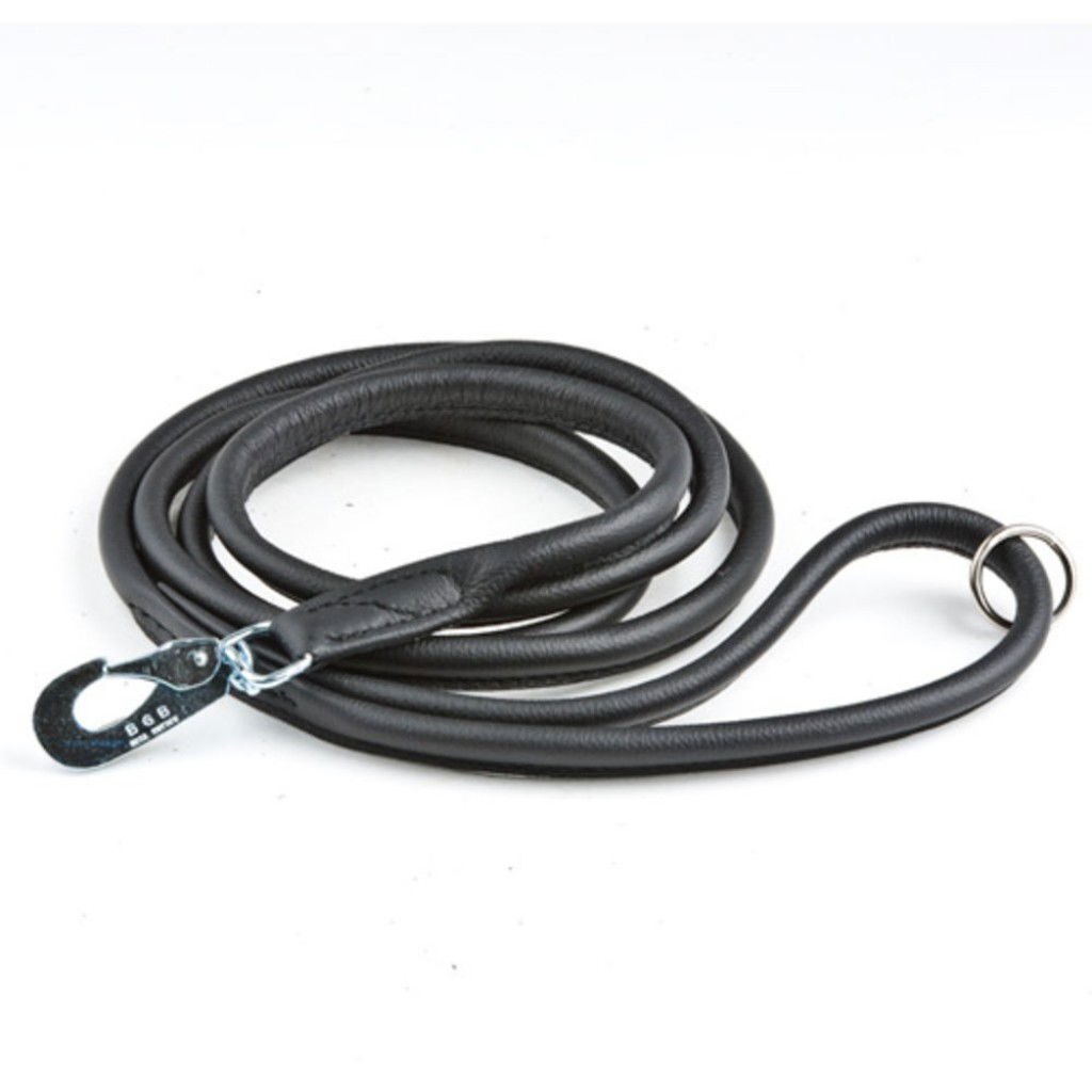 Feel Round pyöreä nahkatalutin teräshaalla musta