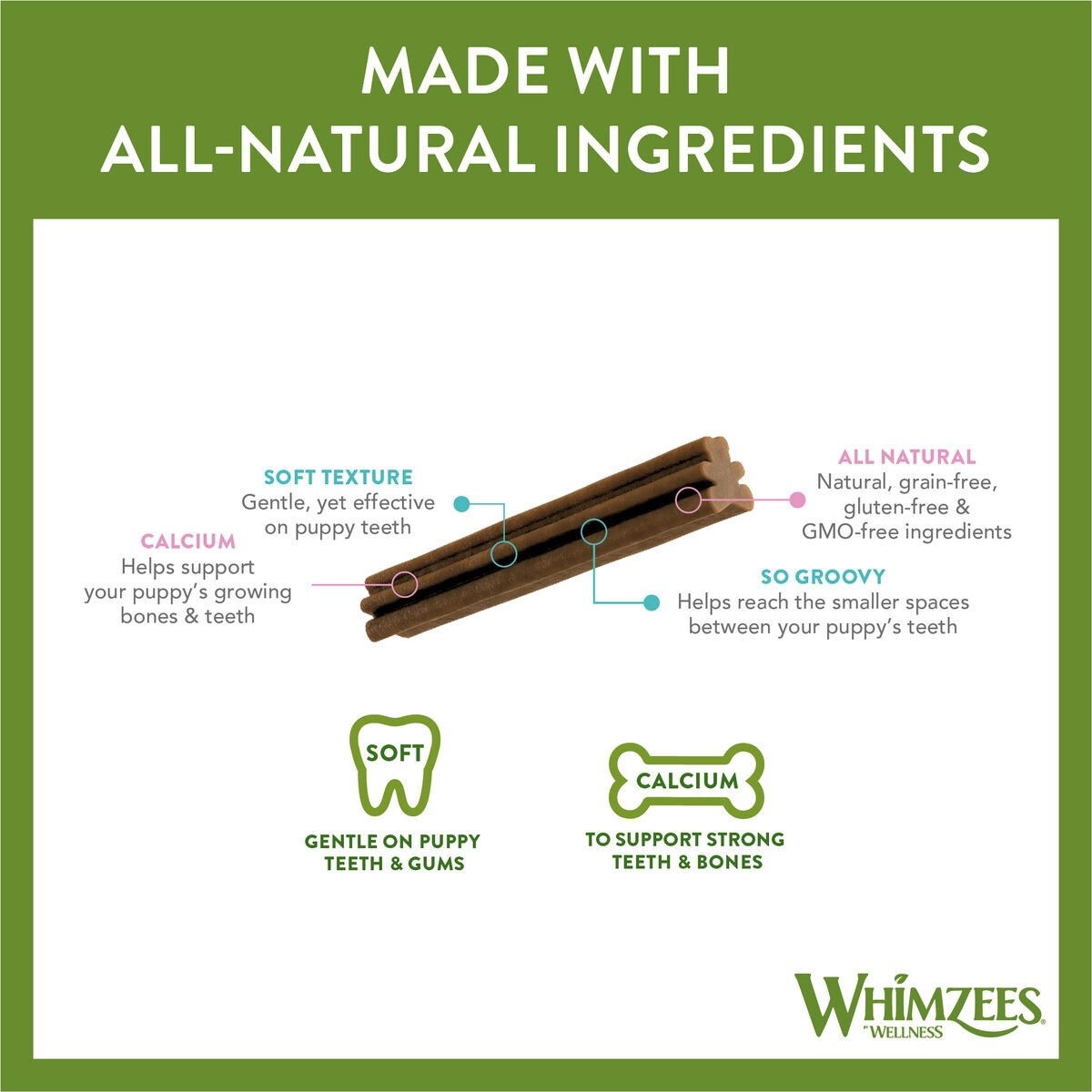 Whimzees Purutikku Pentu XS/S 28kpl koiralle