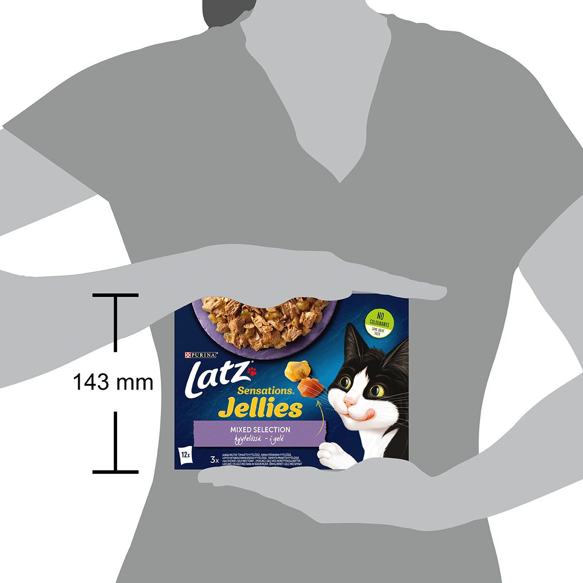 Latz Cat Sensations Mixed Selection in jelly 12x100g