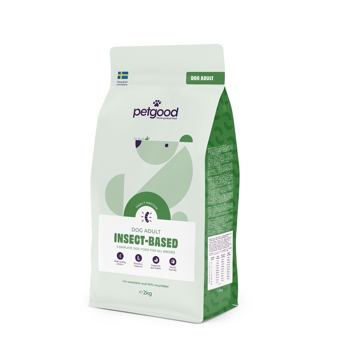 Petgood insect-based dog food adult