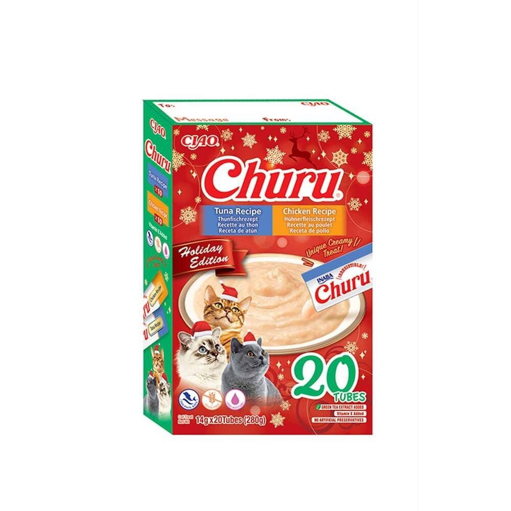 Churu Christmas Creamy Kana-Tonnikala herkku kissalle 20kpl