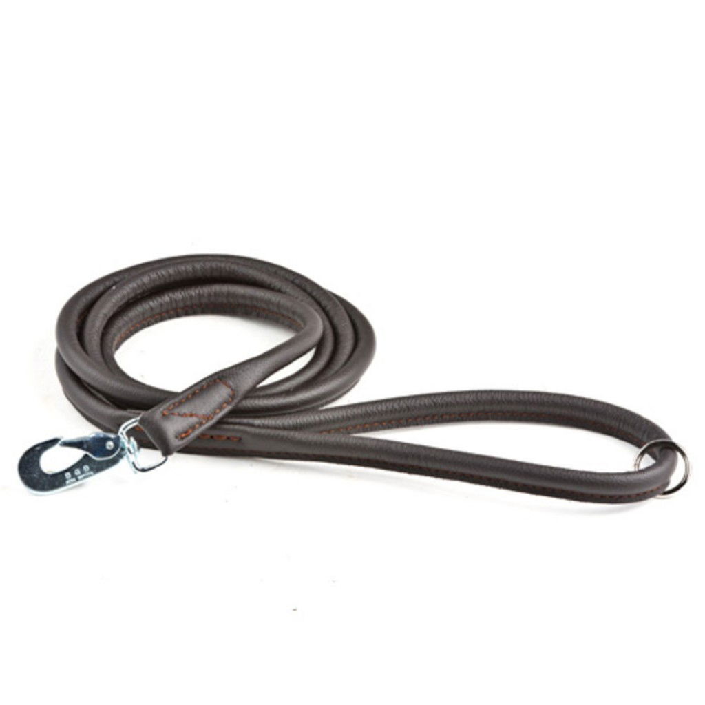 Feel Round pyöreä nahkatalutin teräshaalla ruskea