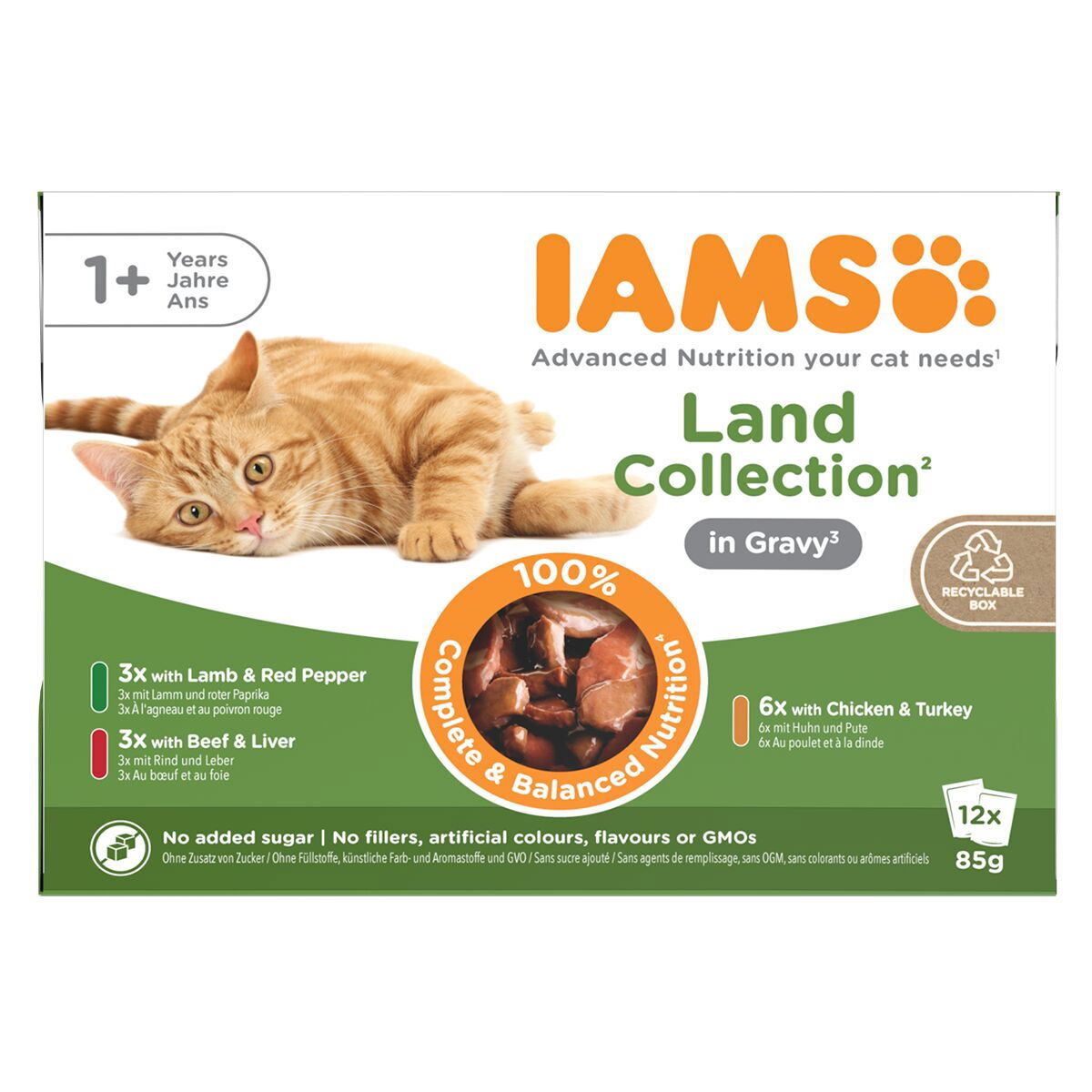Iams Advanced Nutrition Land Collection Gravy - Multibox 12x85 g