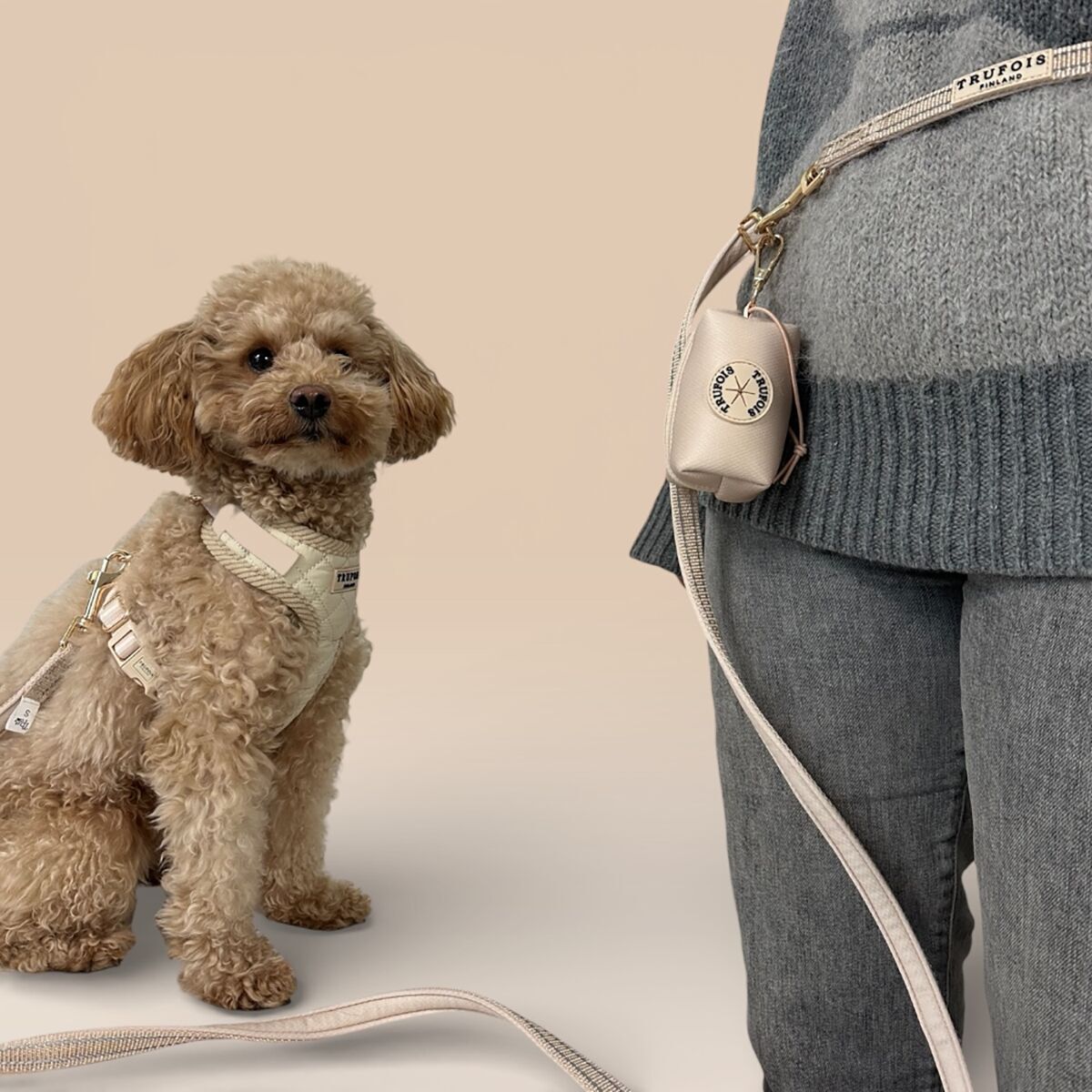 Trufois Adjustable Leash Beige