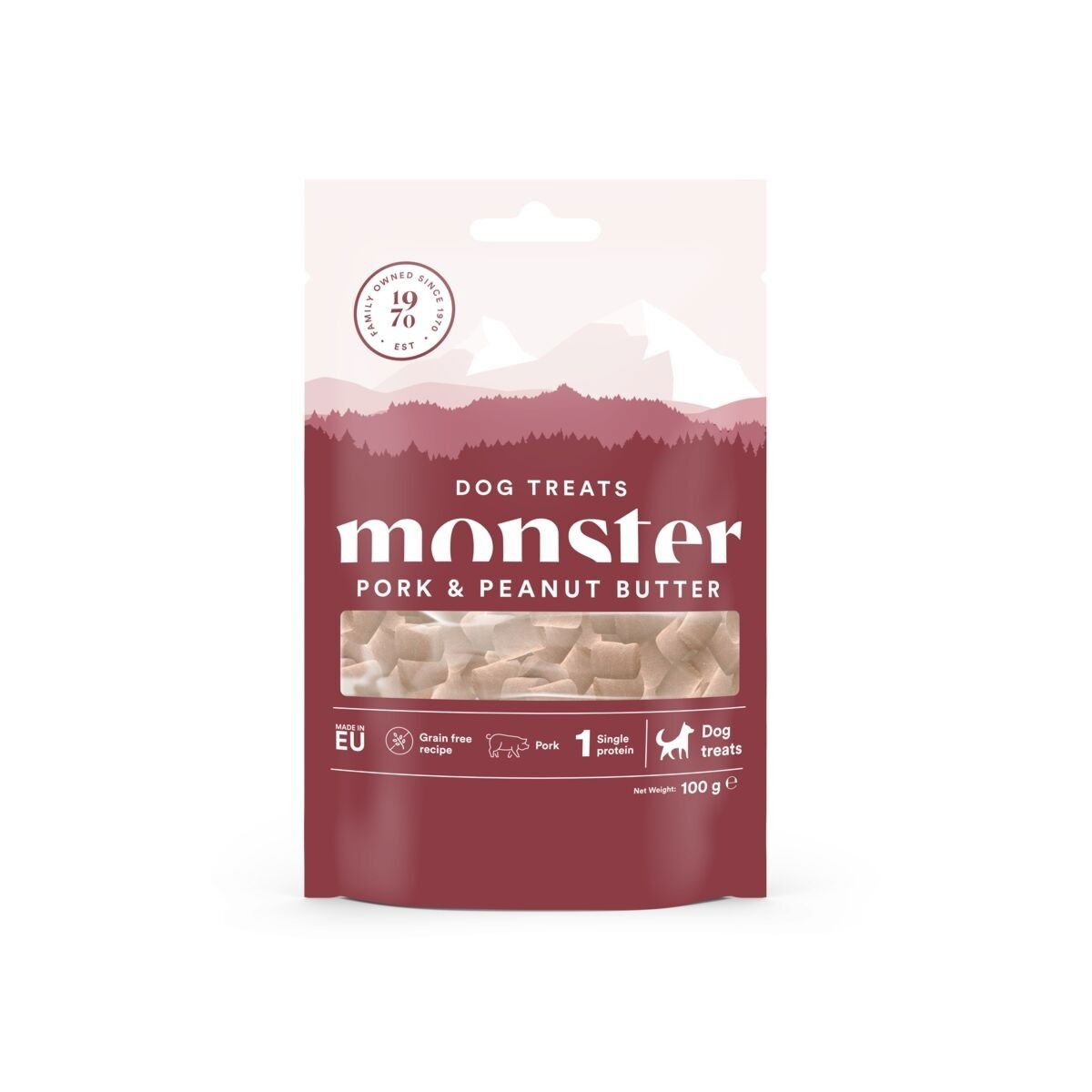 Monster Dog Treats All Breed Pork/Peanut 100g 