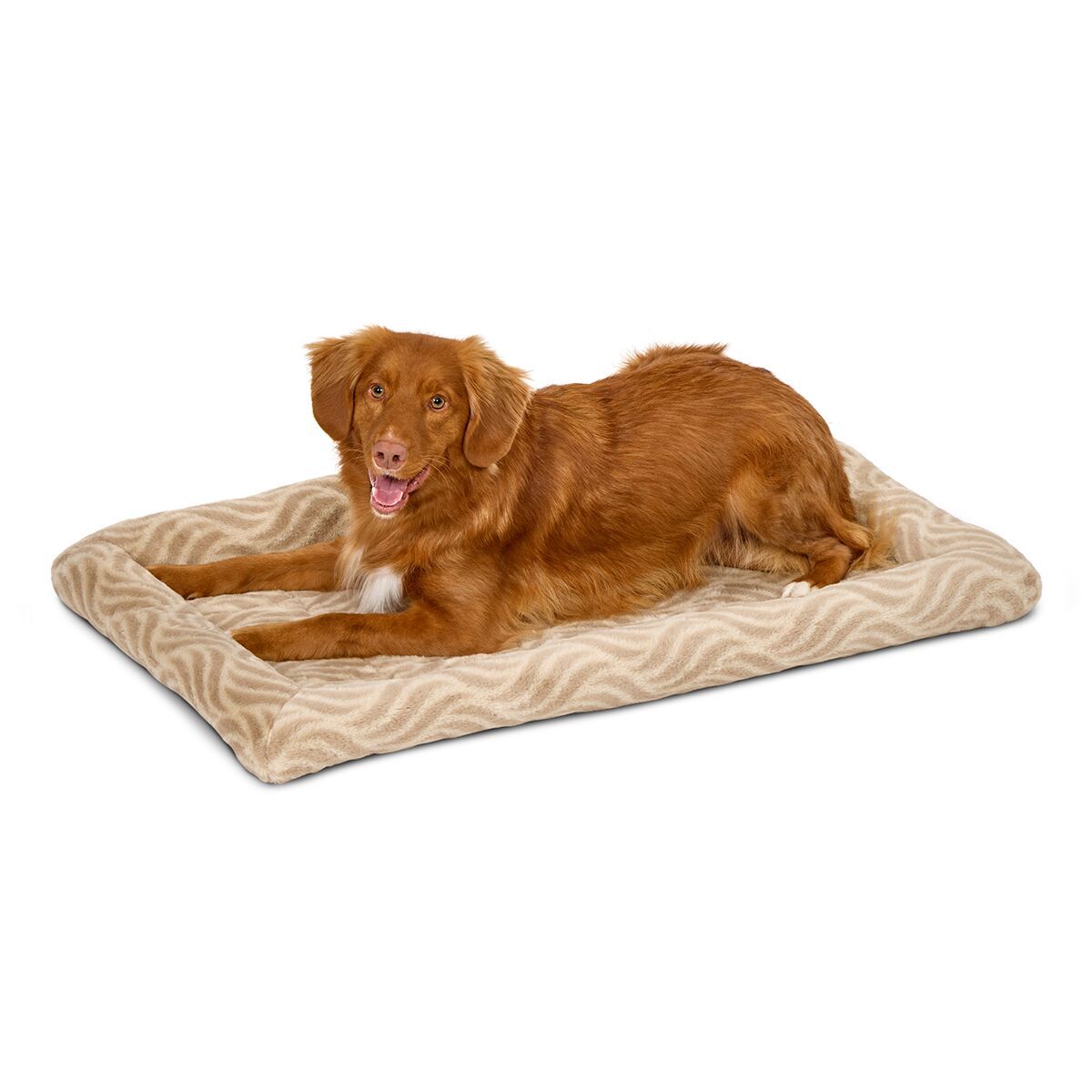 Midwest QuietTime Wave Pet Bed Tan