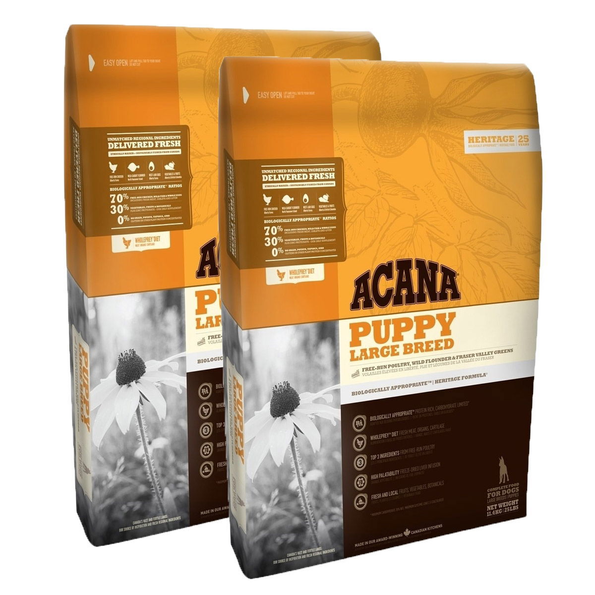 Acana Dog Puppy Large 2 x 11,4 kg