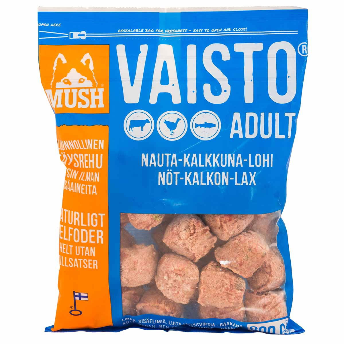 MUSH Vaisto® Sininen nauta-kalkkuna-lohi 10kg