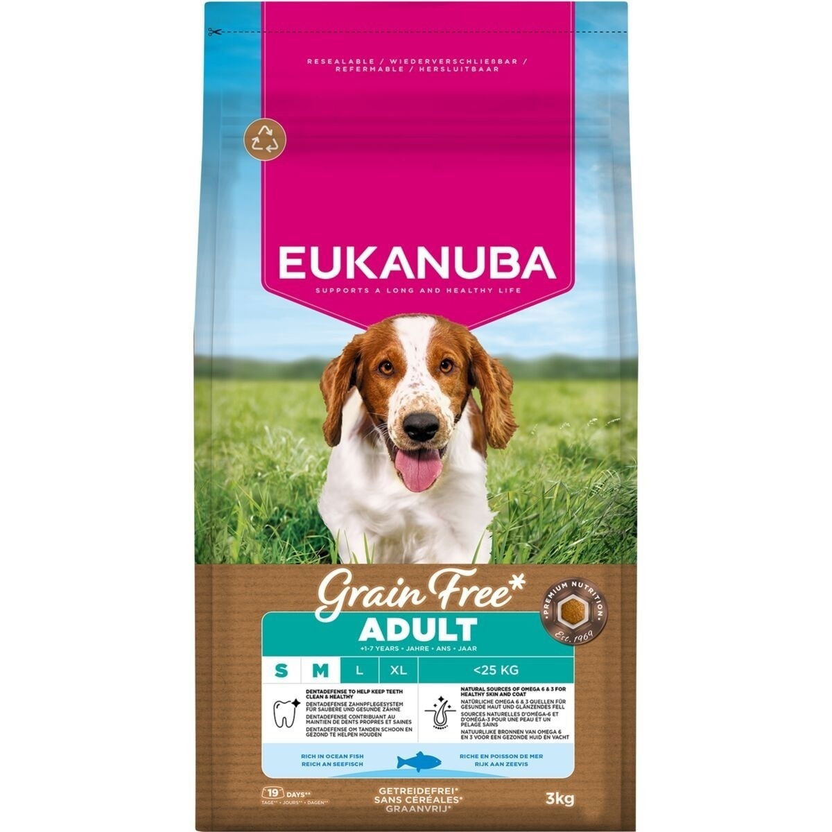 Eukanuba Grain Free Adult Small & Medium Breed Ocean Fish