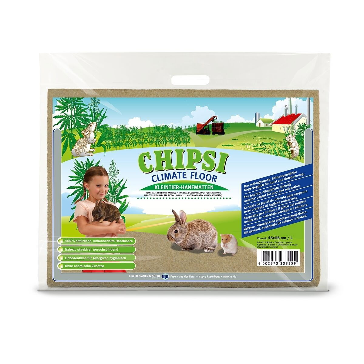 Hamppumatto Chipsi Climate Floor