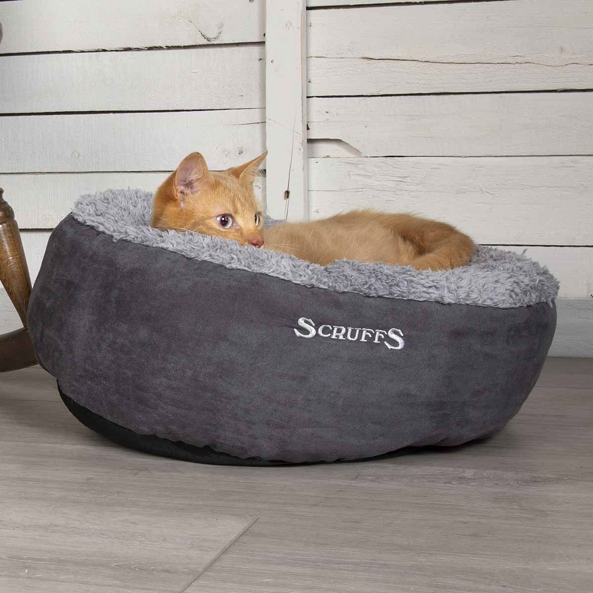 Scruffs Cosy kissan peti, harmaa