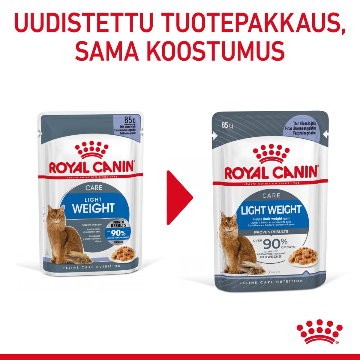 Royal Canin Light Weight Care Jelly Adult kissan märkäruoka
