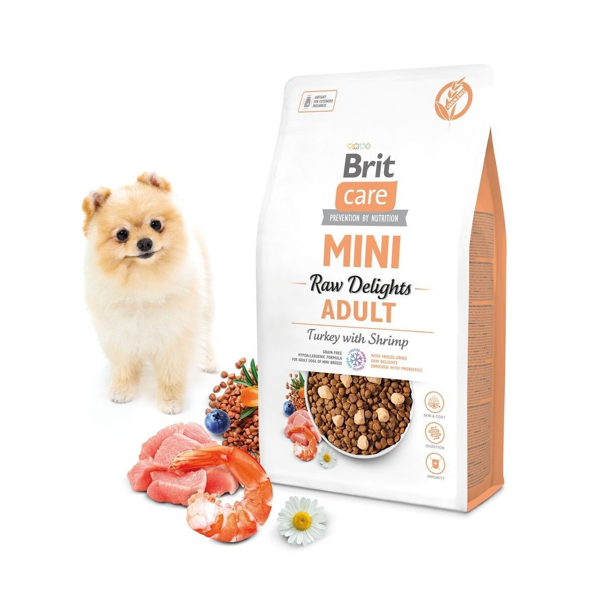 Brit Care Mini FD Raw Delights Turkey with Shrimp