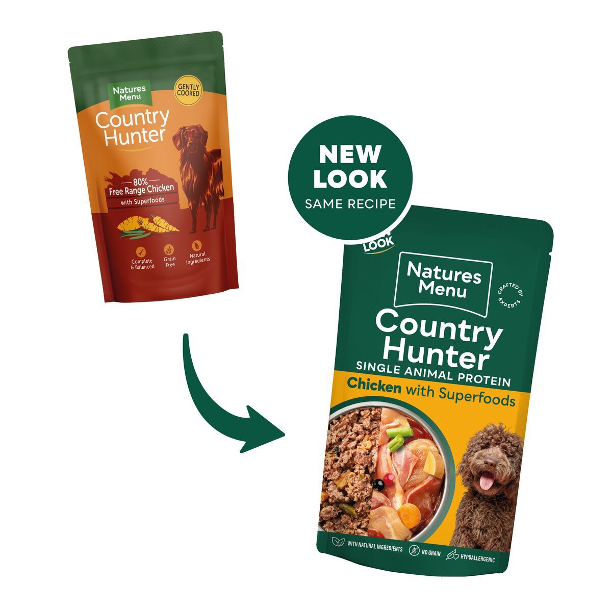 Natures:menu Country Hunter Dog kana 150 g 