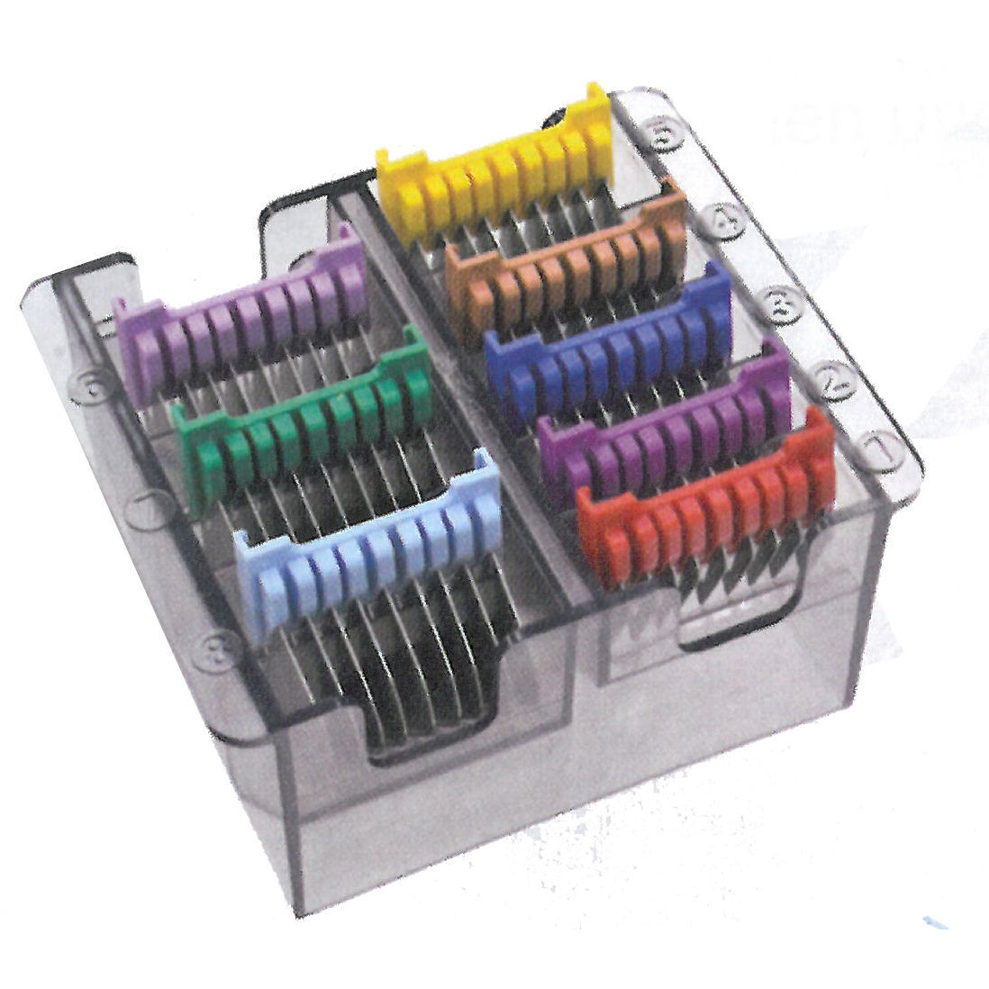 Leikkuukampasetti Wahl, 3-25 mm 8 leikkuukampaa