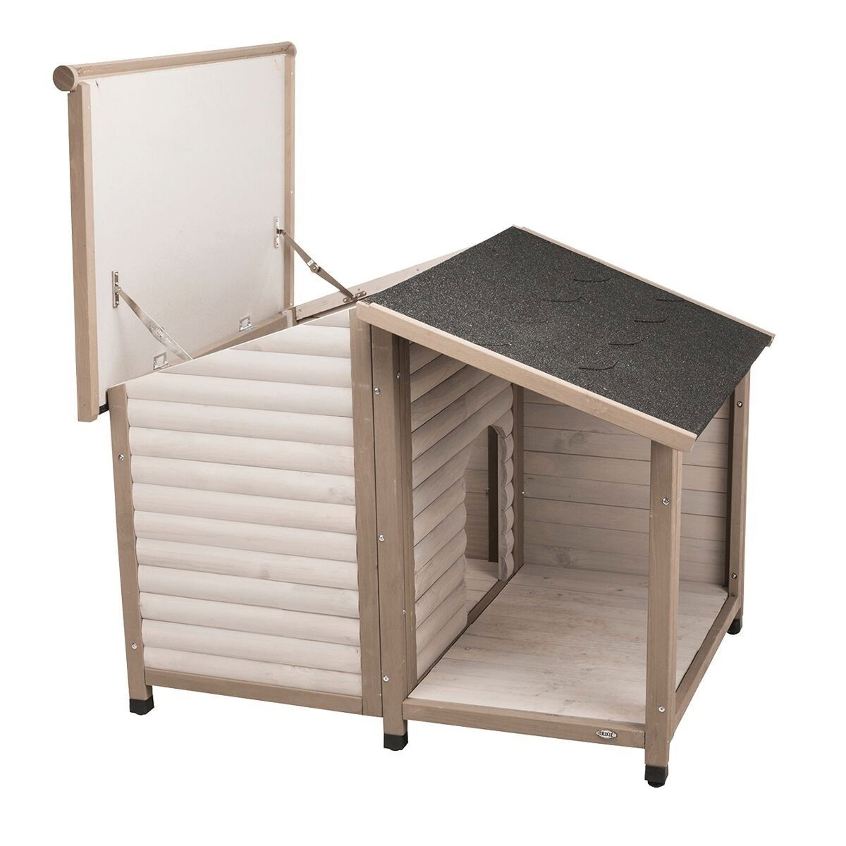 Trixie Natura dog house saddle roof gr M–L 