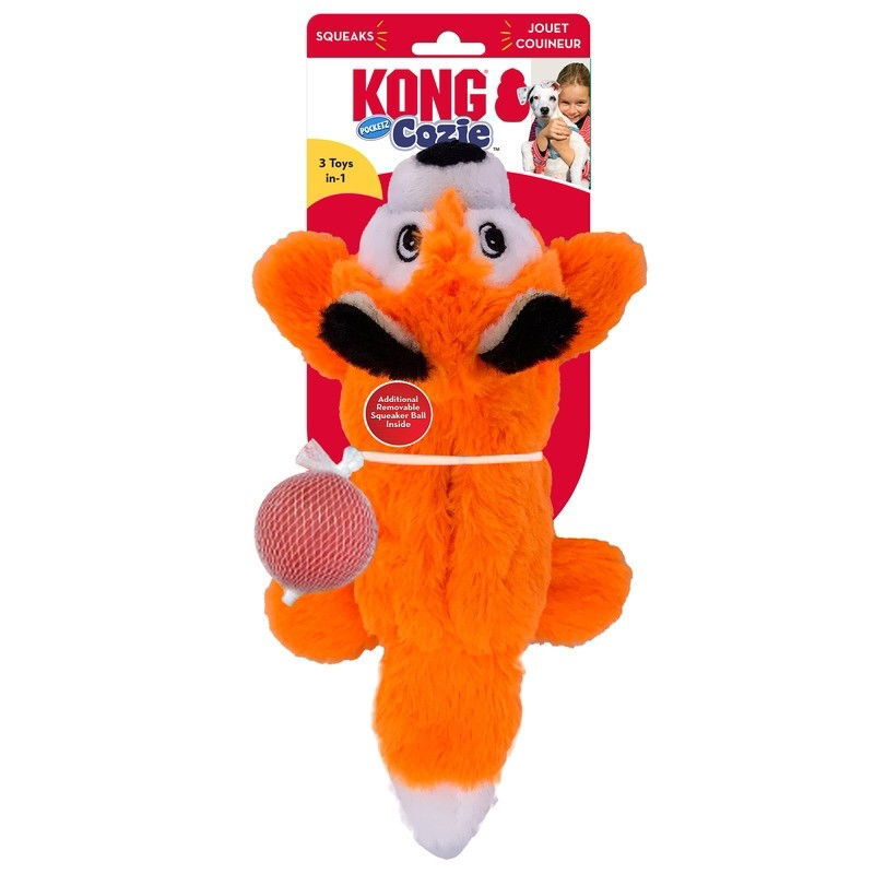 KONG Cozie Pocketz Fox M