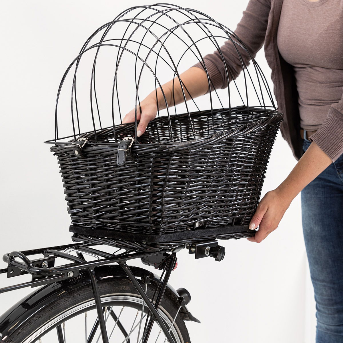 Cykelkorg Pakethållare Gall Svart