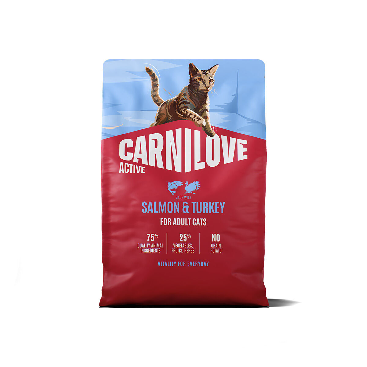 CARNILOVE ACTIVE cat dry made with salmon & turkey for adult all breeds
