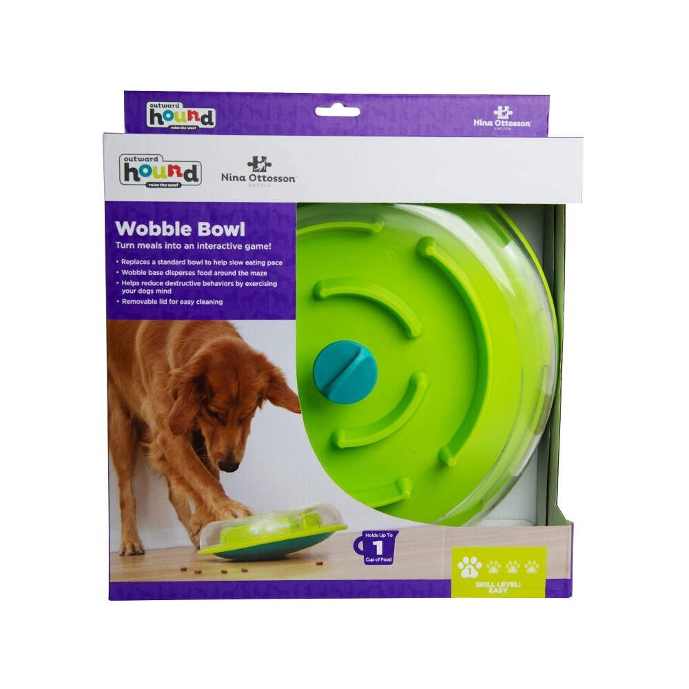 Nina Ottosson Dog Wobble Bowl lime